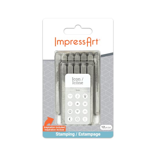 ImpressArt 3mm Icon Metal Stamps ct in Silver 3 mm Michaels ImpressArt 3mm Icon Metal Stamps ct in Silver 3 mm Michaels